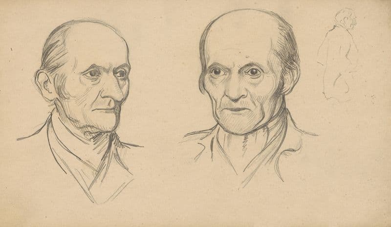 An elderly man. as a canvas print