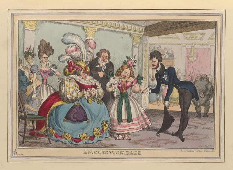 An election ball (1827-1829) as a canvas print