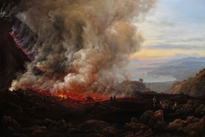 An Eruption of Vesuvius as a canvas print