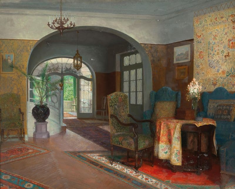 An Interior as a canvas print