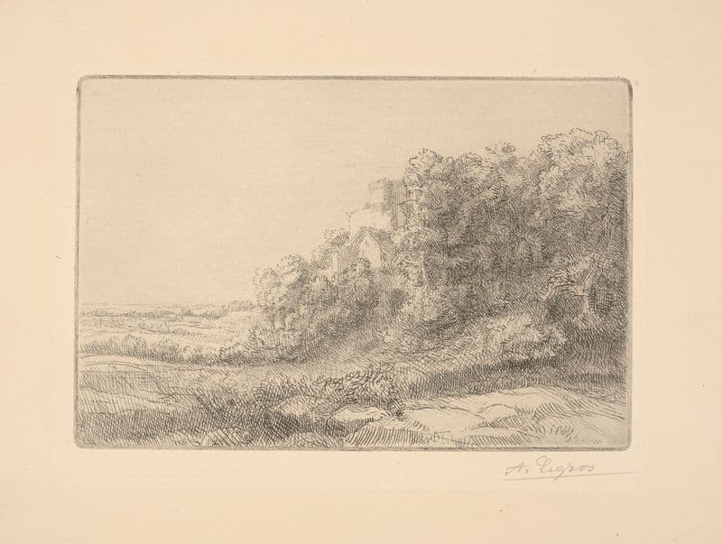 An old castle as a canvas print