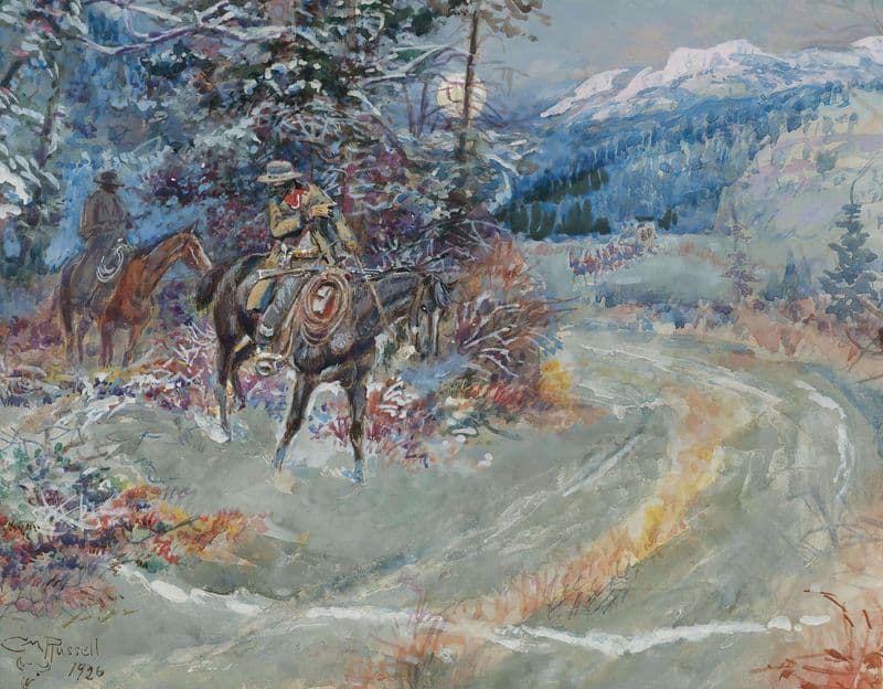 An Unscheduled Stop as a canvas print