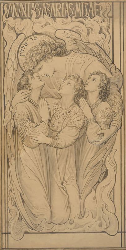 Ananais, Azarias, Misael as a canvas print