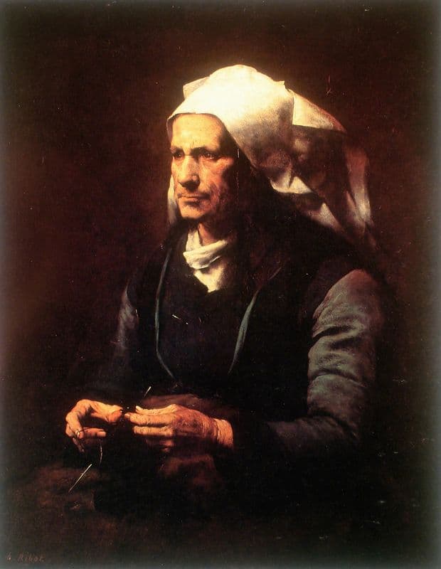 Anciana bretona (19th century) as a canvas print