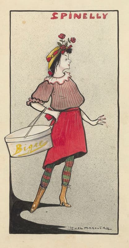 Andrée Spinelly dans ‘Bigre!’ de Rip as a canvas print