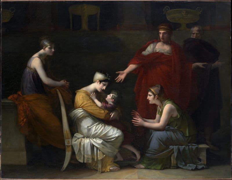 Andromache and Astyanax (1813–17) as a canvas print