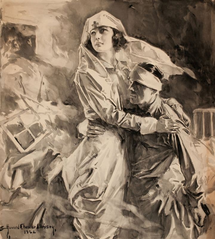 Angel of Mercy as a canvas print