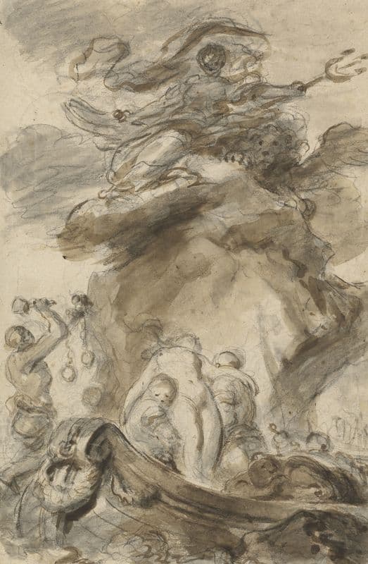 Angelica Is Exposed to the Orc (1780s) as a canvas print