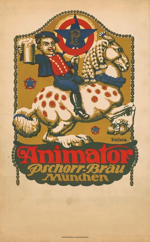 Animator Pschorr-Bräu München as a canvas print