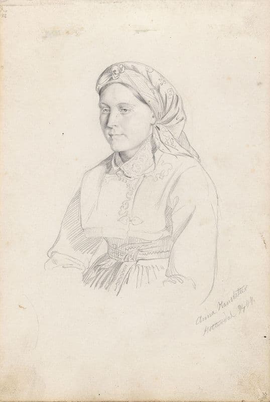 Anna Hansdatter, Heddal as a canvas print
