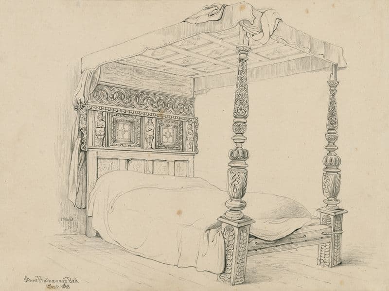 Anne Hathaway’s Bed as a canvas print