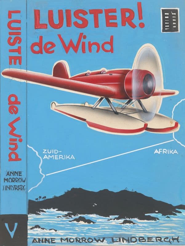 Anne Morrow Lindbergh, Luister! De wind (Listen! The wind) as a canvas print