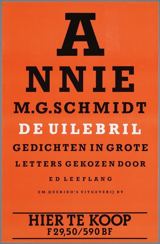 Annie m.g. schmidt ; de uilebril as a canvas print