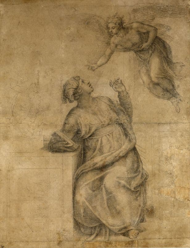 Annunciation to the Virgin (1547-1550) as a canvas print