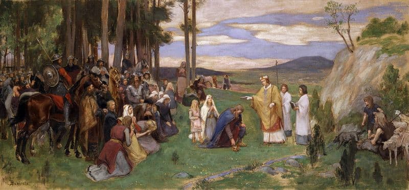 Ansgar Preaching Christianity as a canvas print