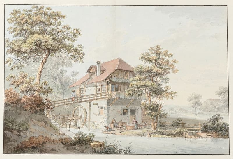 Ansicht einer Mühle im Berner Mittelland. as a canvas print