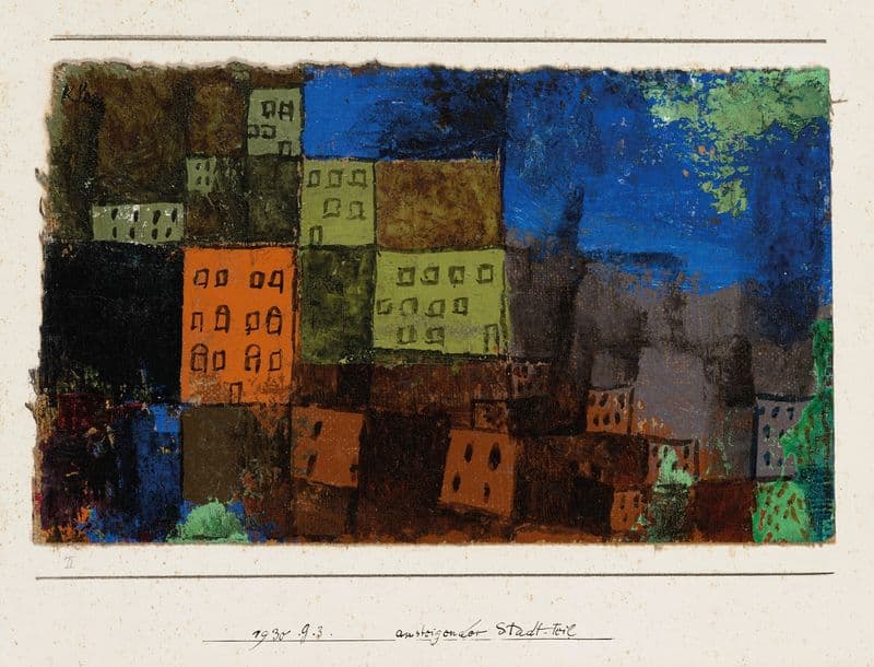 Ansteigender Stadt-Teil as a canvas print