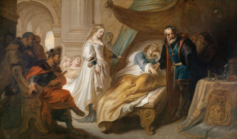 Antiochus and Stratonice as a canvas print