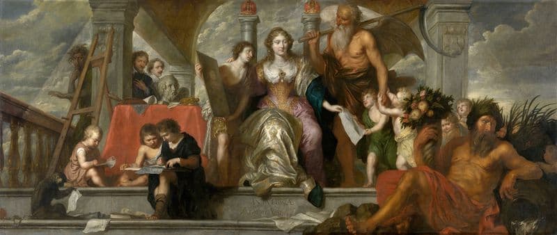 Antwerp, Nourishing the Painters (1663-1665) as a canvas print