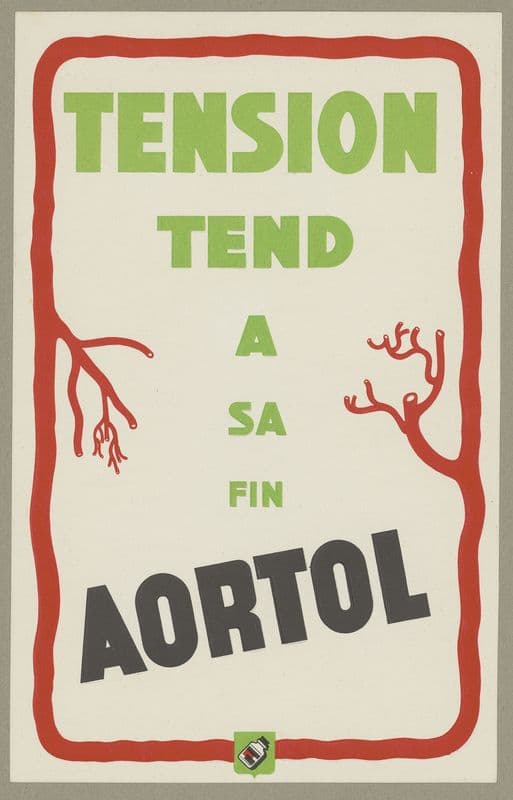 Aortol ; tension tend à sa fin (1910-1950) as a canvas print