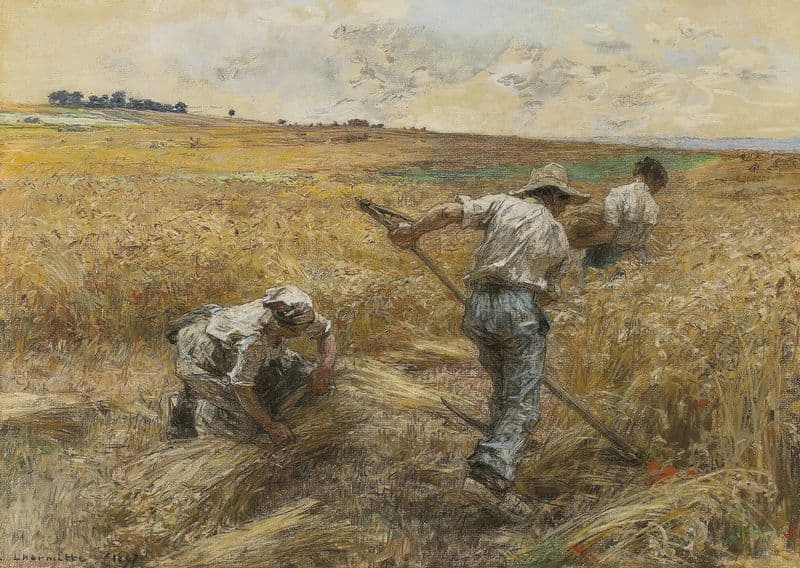 Aôut (august) as a canvas print