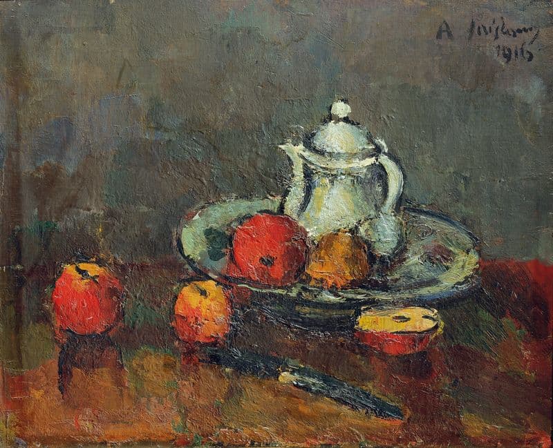 Apfelstillleben as a canvas print