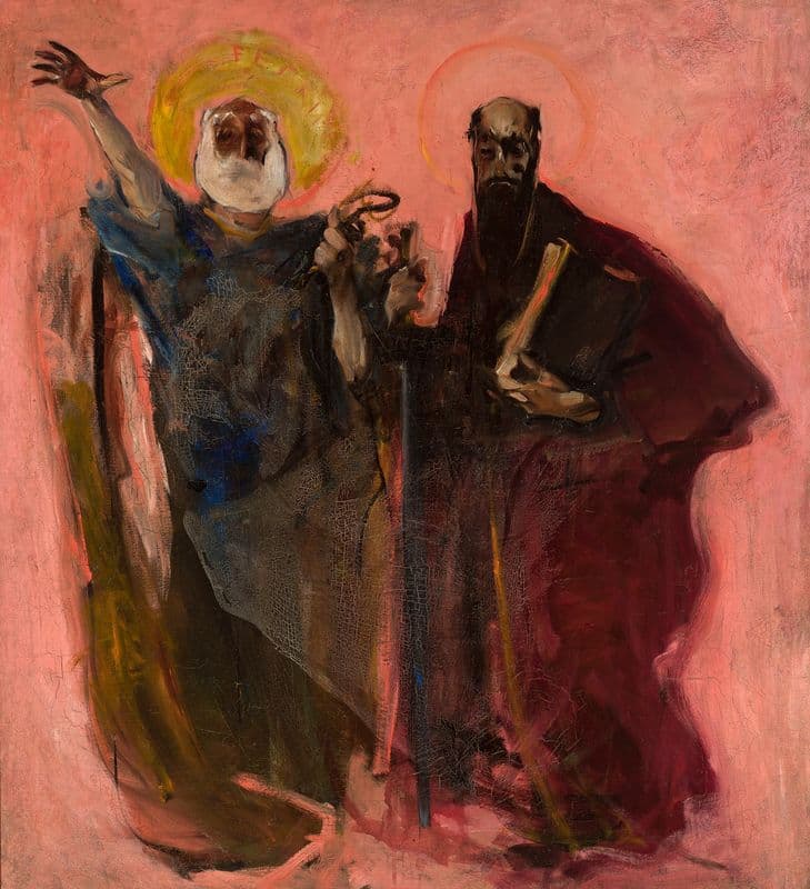 Apostles Peter and Paul, sketch (between 1901 and 1903) as a canvas print