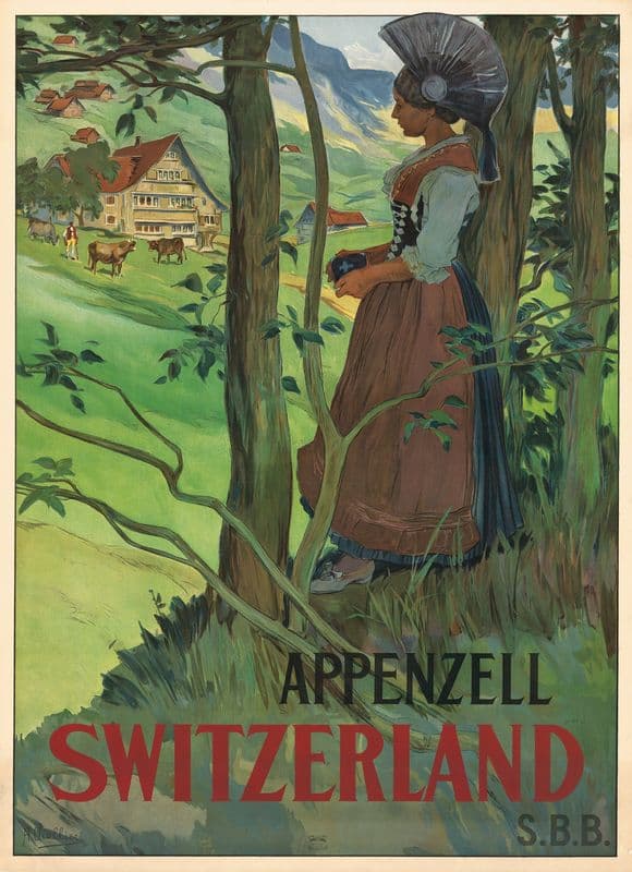 Appenzell Switzerland as a canvas print