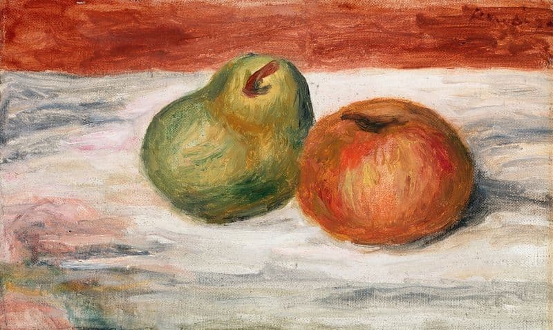 Apple and Pear (Pomme et poire) (c. 1909) as a canvas print