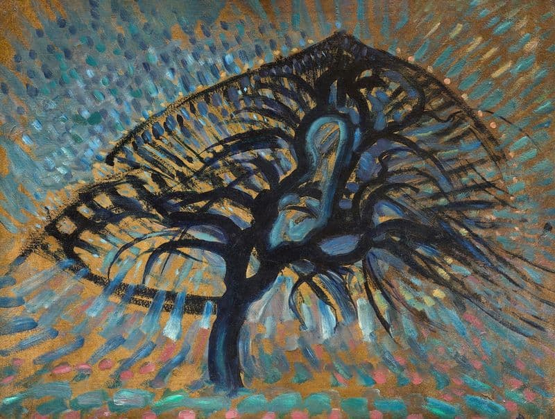 Apple Tree, Pointillist Version (1908–1909) as a canvas print