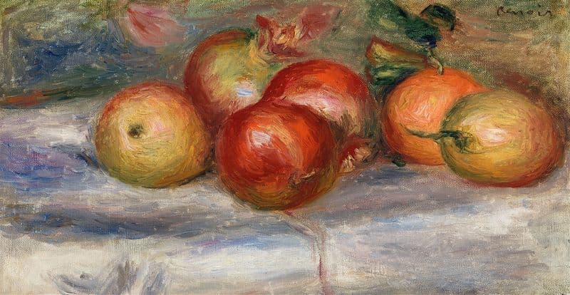 Apples, Orange, and Lemon (Pommes, oranges et citrons) (c. 1911) as a canvas print