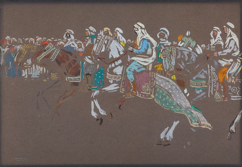 Arab cavalry as a canvas print