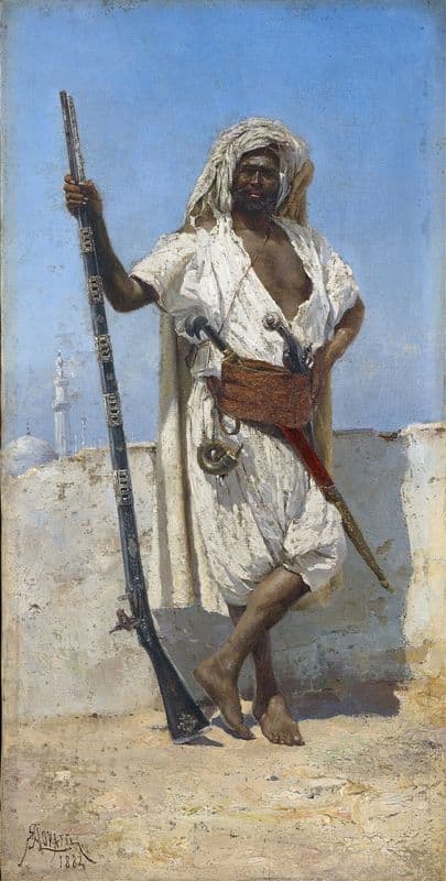 Arabian In Field Equipment as a canvas print