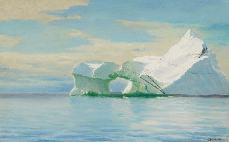 Arctic Seascape (circa 1869) as a canvas print