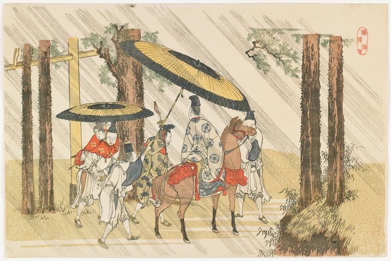 Aridōshi Shrine (c. 1801–1804) as a canvas print