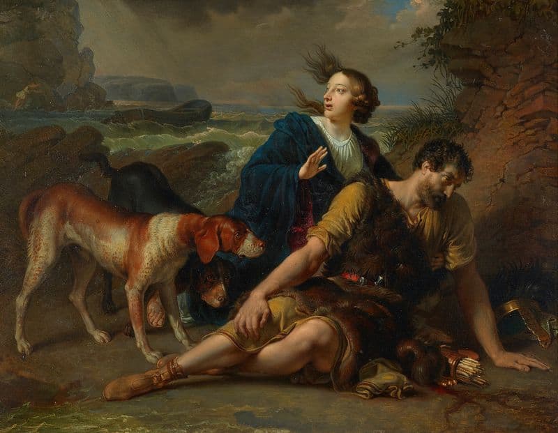 Arindal und Daura (1854-1855) as a canvas print