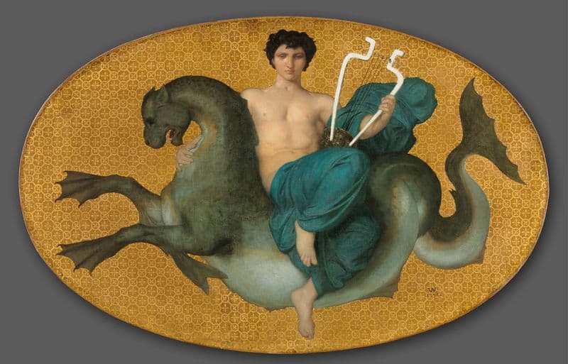 Arion on a Sea Horse as a canvas print