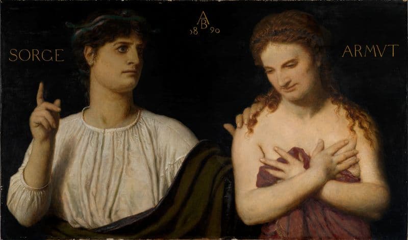 Armut und Sorge as a canvas print