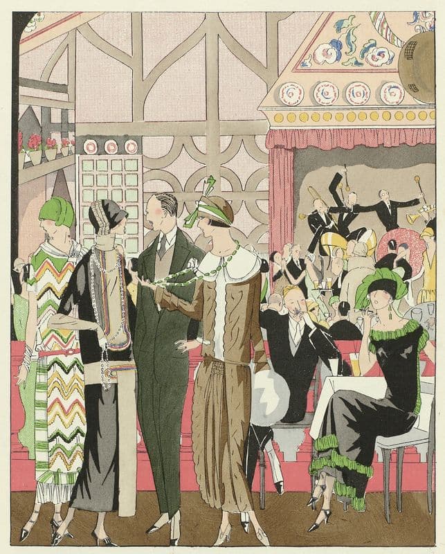 Art – Goût – Beauté, Feuillets de l’ élégance féminine, Janvier 1924, No. 41, 4e Année, p. 13 as a canvas print