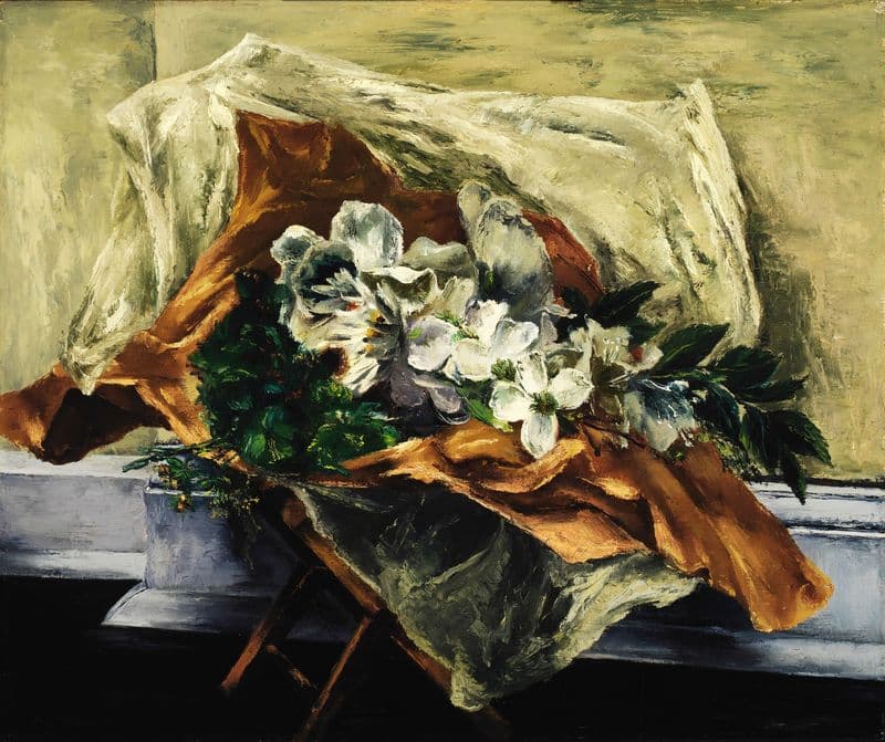 Artificial Flowers as a canvas print