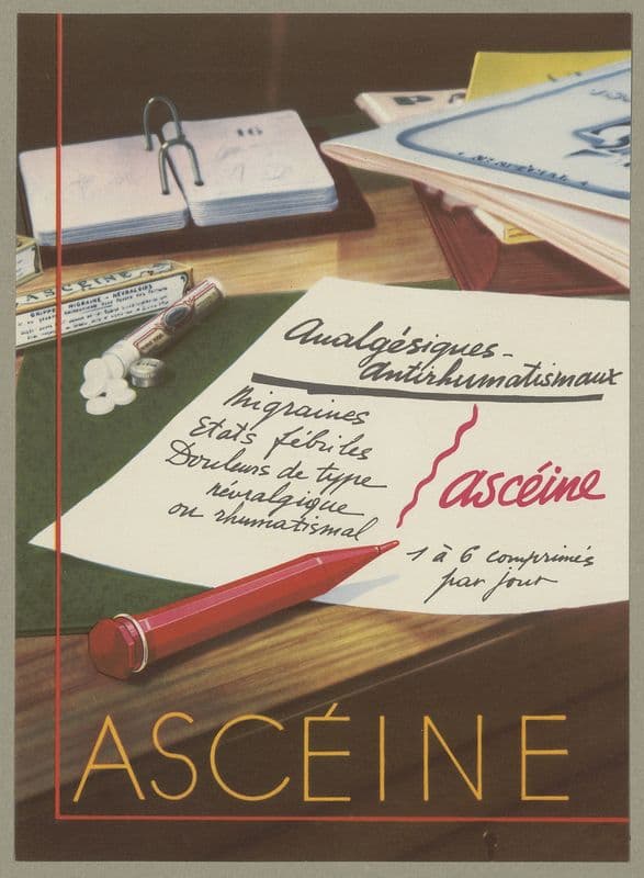 Ascéine (1910-1950) as a canvas print