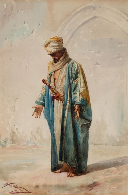 At Prayer as a canvas print