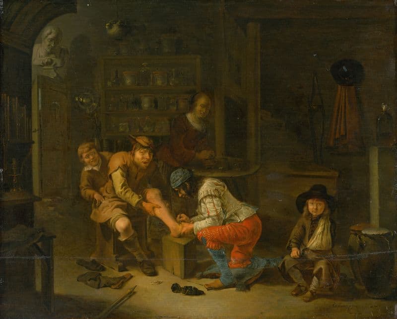 At the Apothecary’s as a canvas print