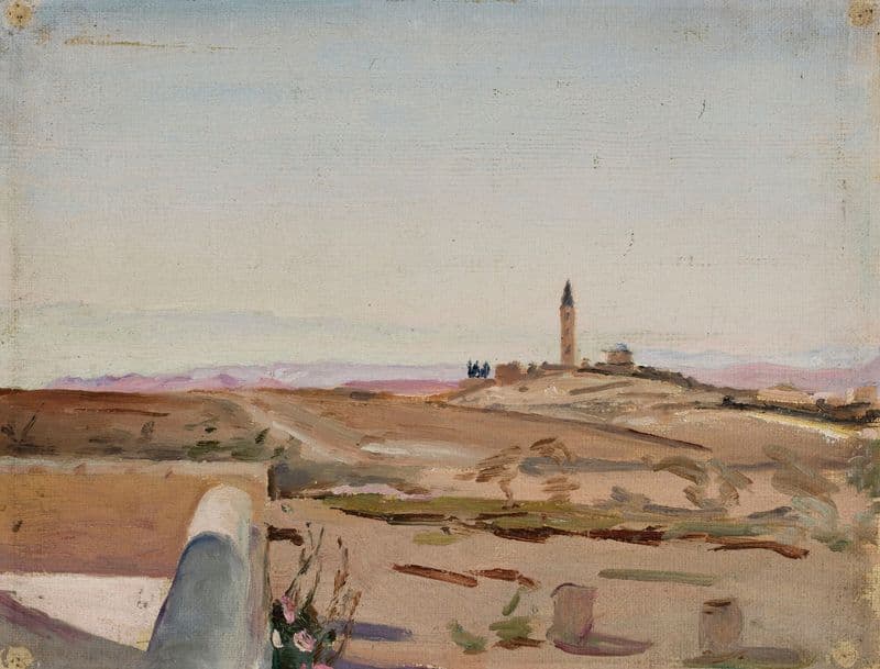 At the edge of the city and the desert. From the journey to Palestine as a canvas print