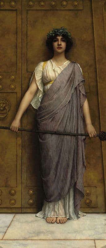 At the Gate of the Temple as a canvas print