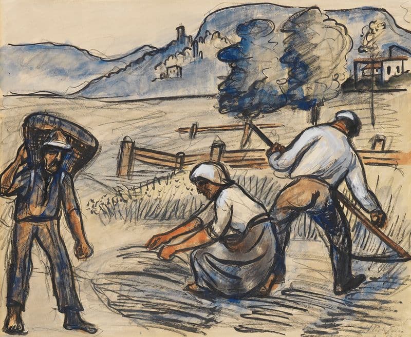 At the Harvest as a canvas print