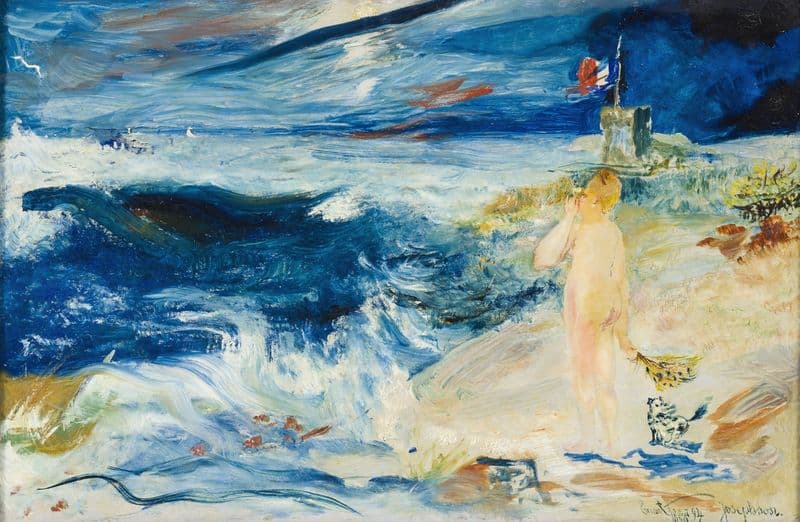 At the Seashore as a canvas print