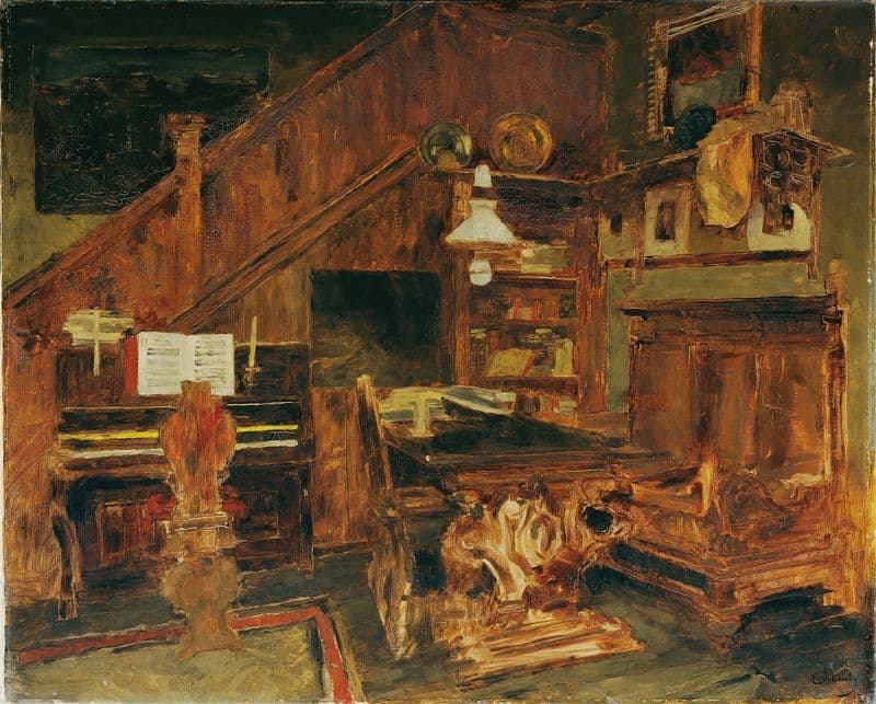 Atelier des Künstlers in Venedig as a canvas print
