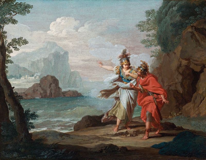 Athena Appearing To Odysseus To Reveal The Island Of Ithaca as a canvas print