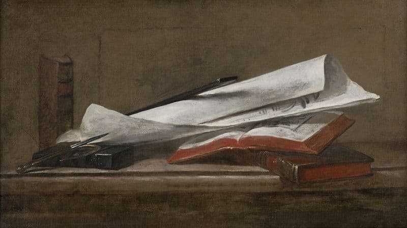 Attributes of the Architect (ca. 1725–27) as a canvas print